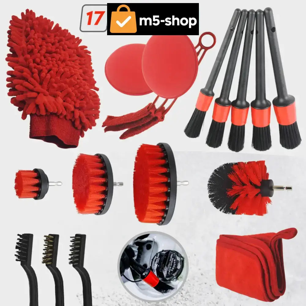 17-DELNI SET ZA ČIŠĆENJE AUTOMOBILA