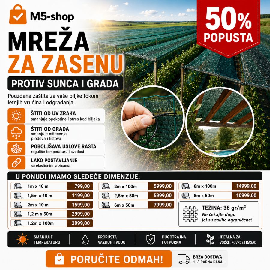 MREŽA ZA ZASENU-PROTIV SUNCA