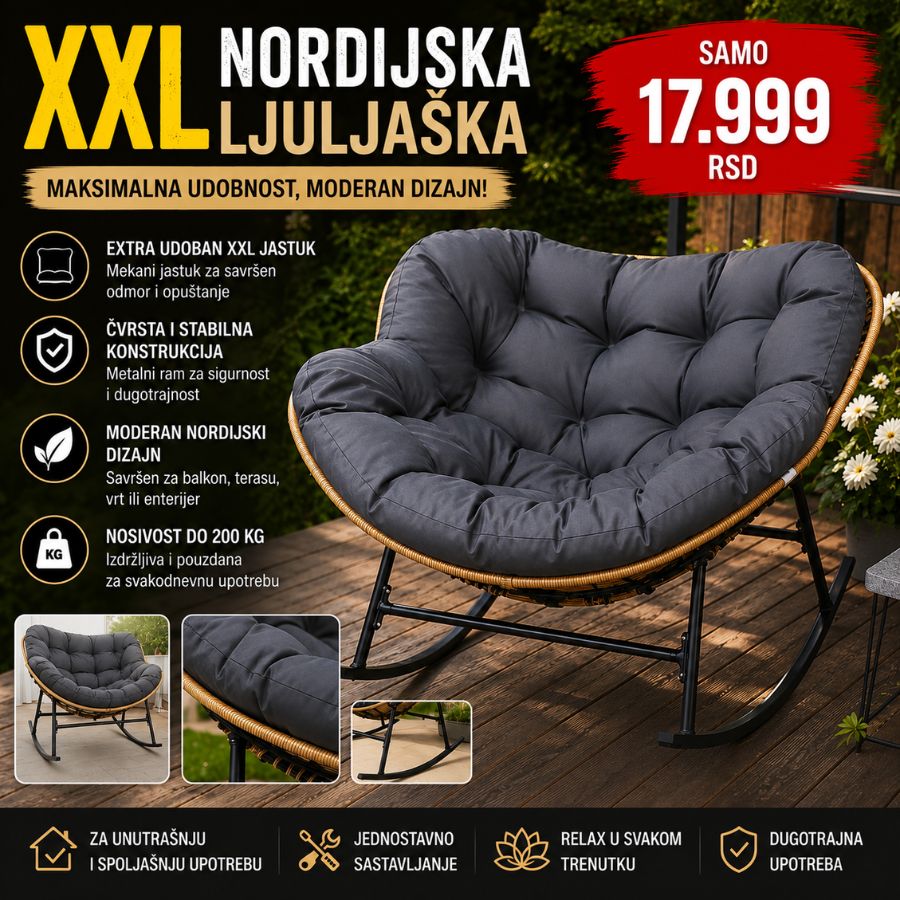 XXL NORDIJSKA LJULJAŠKA