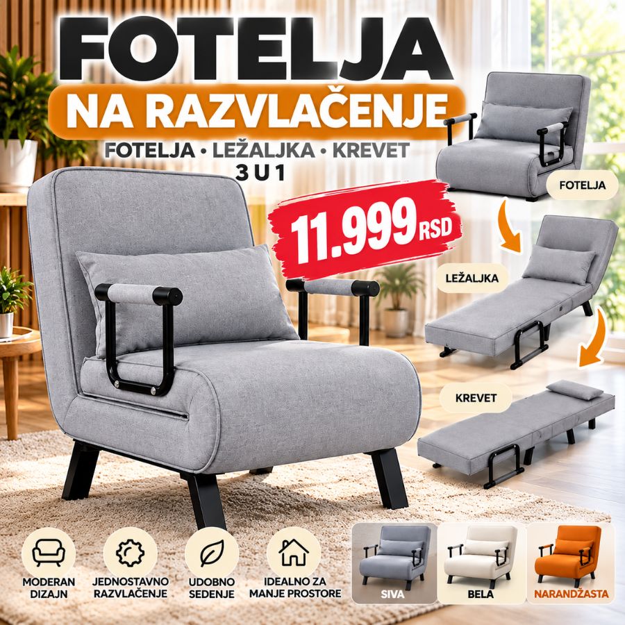FOTELJA NA RAZVLAČENJE