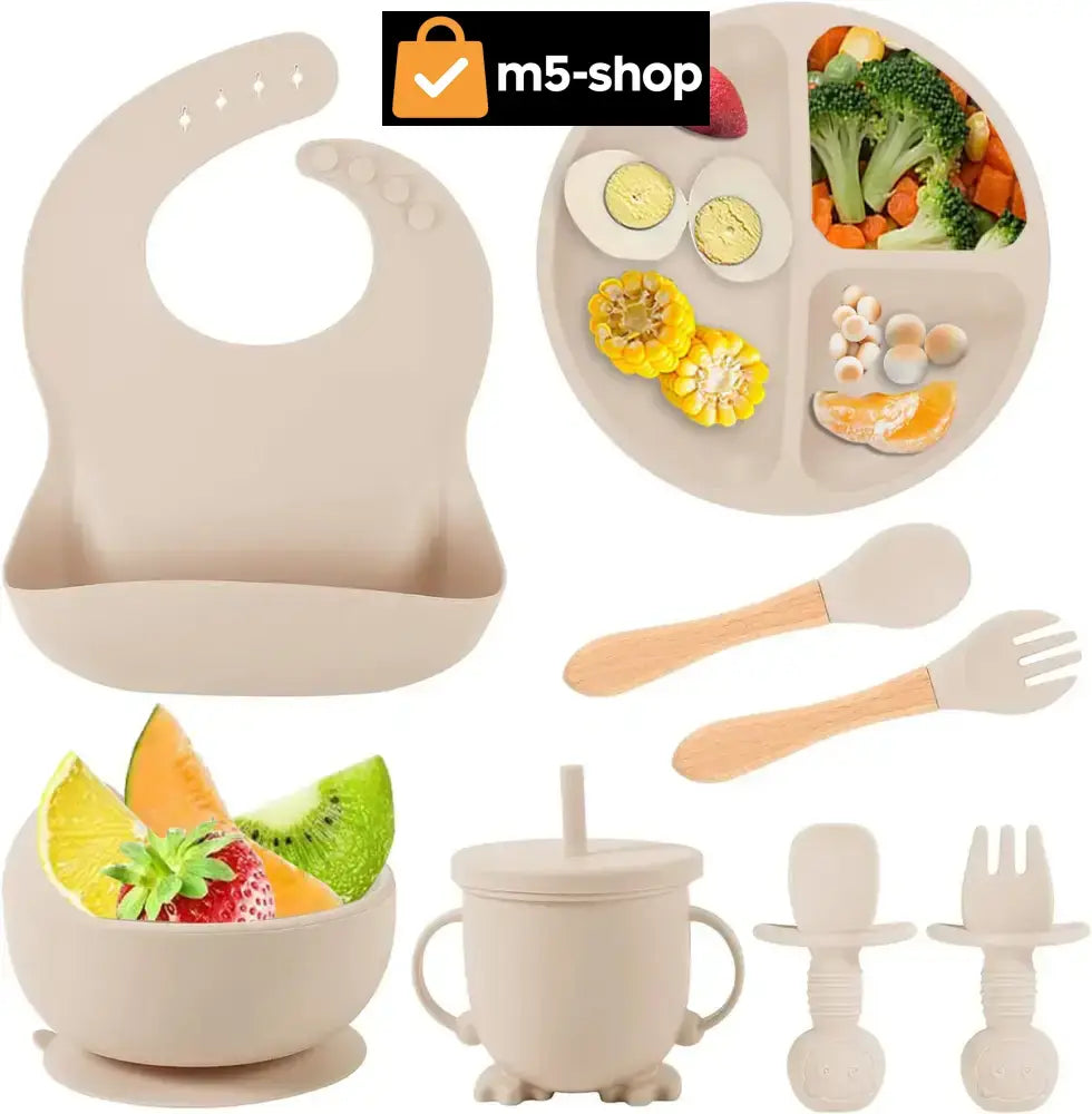 DEČIJI SILIKONSKI SET PRIBORA ZA JELO