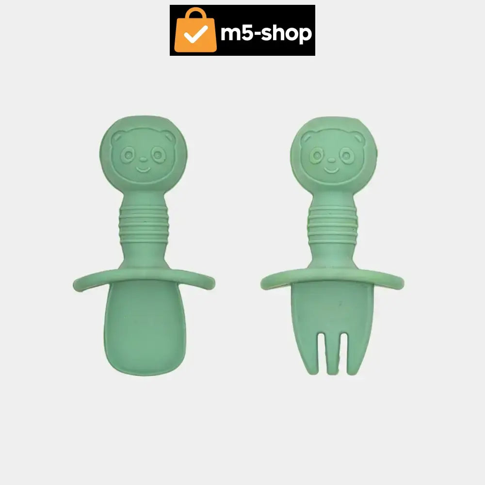 DEČIJI SILIKONSKI SET PRIBORA ZA JELO