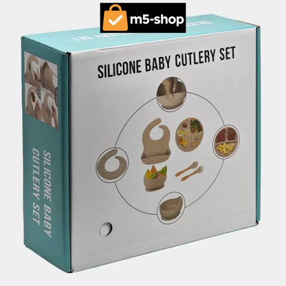 DEČIJI SILIKONSKI SET PRIBORA ZA JELO