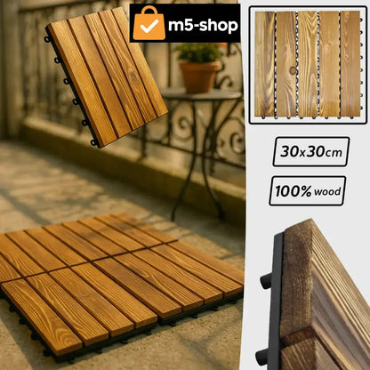 DRVENA PODNA OBLOGA-5 KOMADA