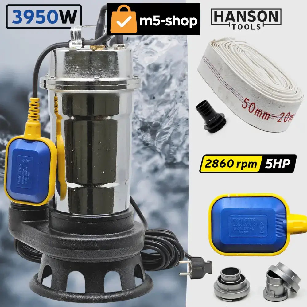 HANSON POTOPNA PUMPA ZA PRLJAVU VODU 3950W