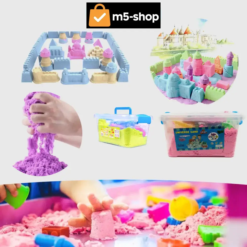 KINETIČKI PESAK 3KG + KALUPI + KANTA Kućanstvo