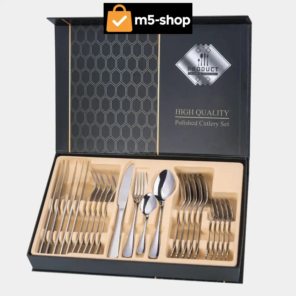 Set Lonaca (12-Dijelni) + Pribora Za Jelo (24-Dijelni) Kuhinja