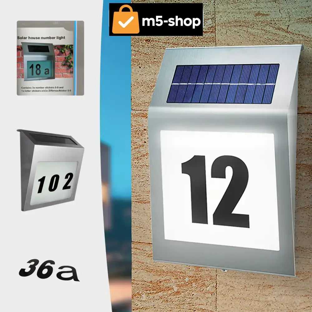 SOLARNA SVETILJKA SA KUĆNIM BROJEM Elektronika