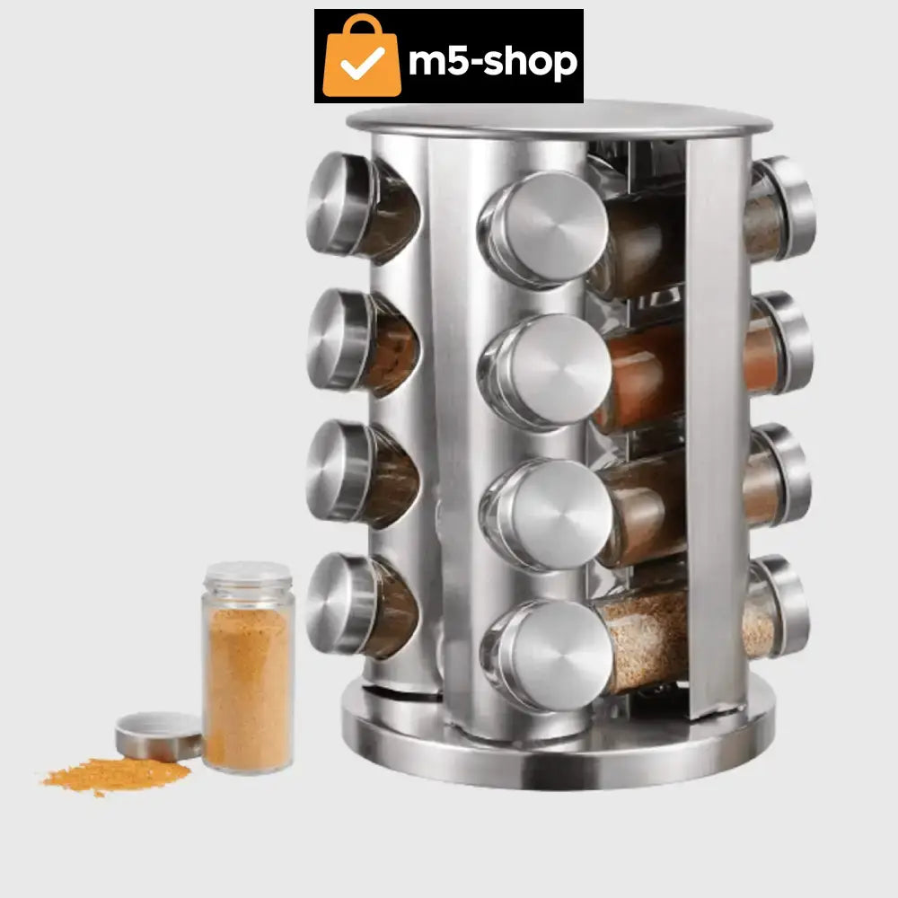 STALAK ZA ZAČINE SA 16 POSUDA Kuhinja