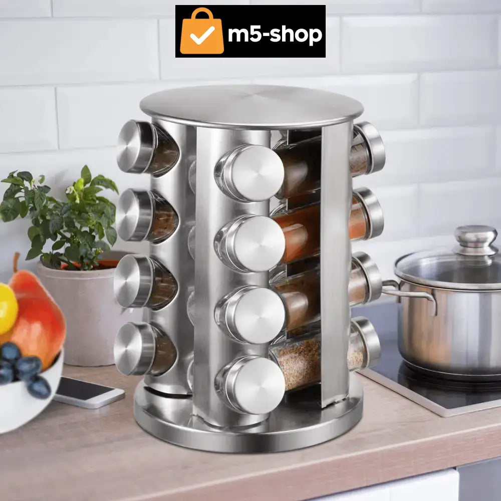 STALAK ZA ZAČINE SA 16 POSUDA Kuhinja